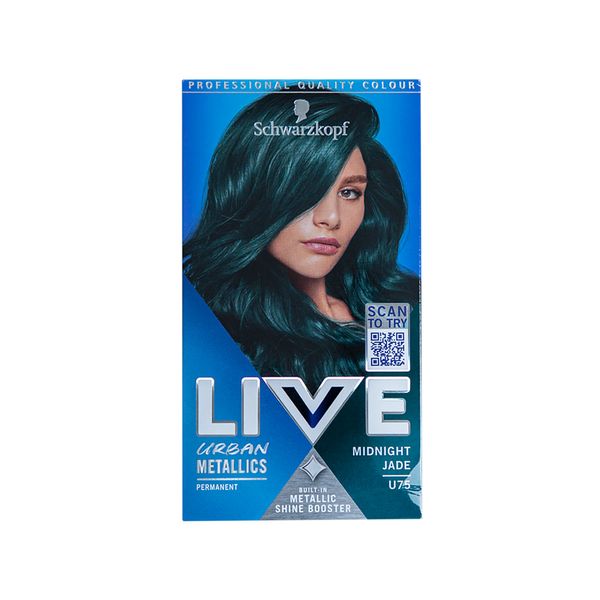 Schwarzkopf Live Permanent Hair Color U75 Midnight Jade