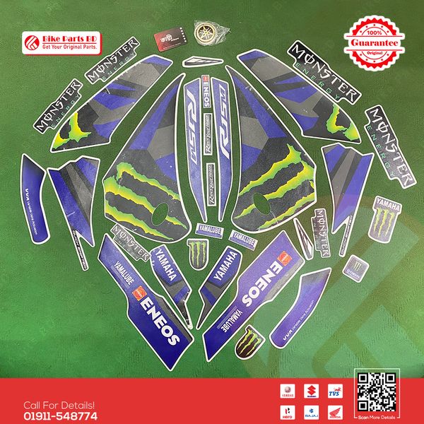 Full Set Sticker for Yamaha R15M Monster bike.