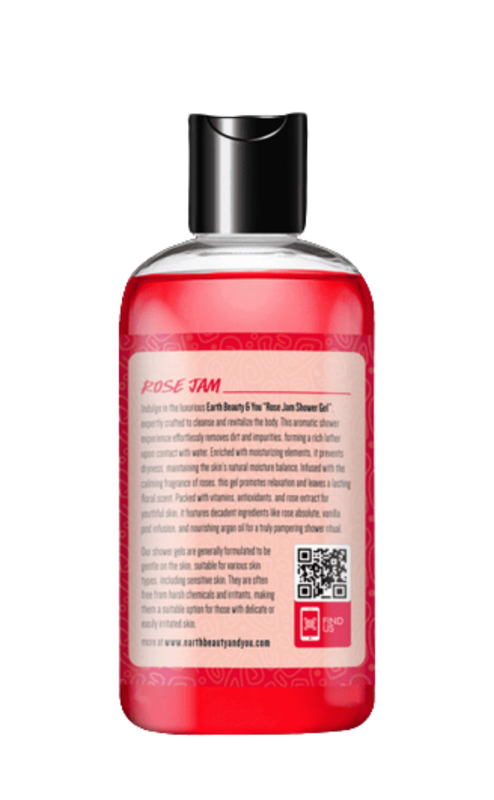 Earth Beauty & You Shower Gel Rose Jam  -380ml - Image 3
