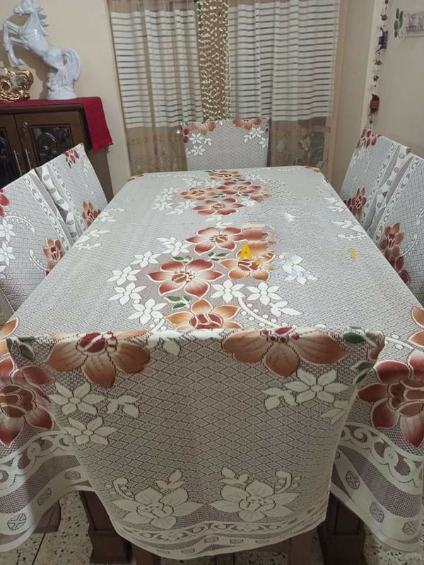 Indian shurma desing 6 seater dining table cloth(90/60) inch