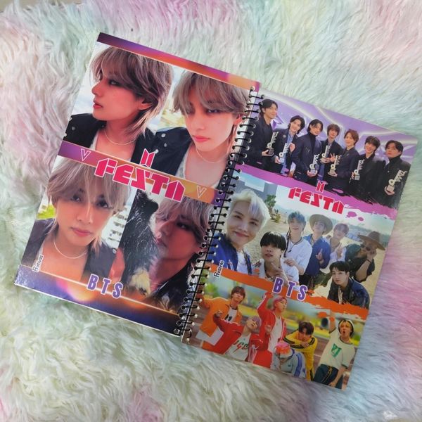 Large Notebook-Festa 3 collage OT7 and Taehyung