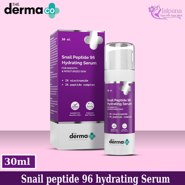 The Derma Co Snail Peptide 96 Hydrating Serum with Snail Mucin & Peptide Complex for Smooth & Moisturized Skin - 30 ml