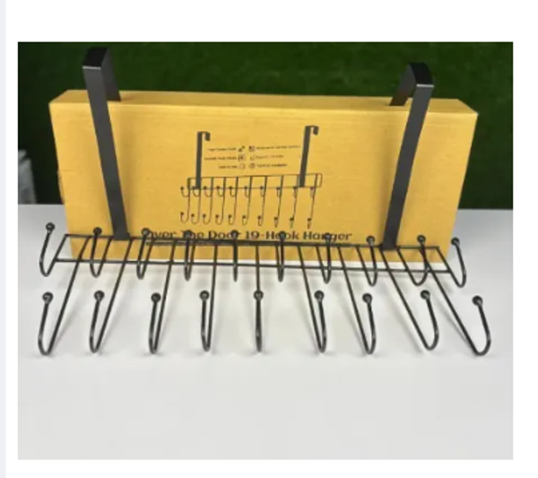 Over The Door 19-Hook Hanger Magic Door Hanger 19 Hooks 2 Step space saver