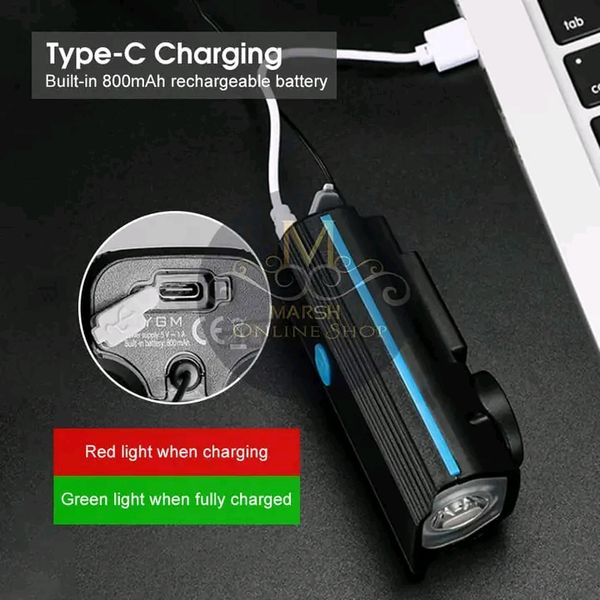 💥Outtobe Bicycle Lamp Headlight Multi-Function 2-In-1 Headlight With Speaker - Image 4