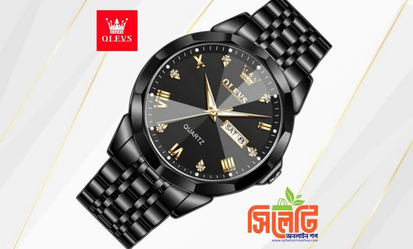 OLEVS 9931G New Exclusive Design Quartz Watch for Men (Full Black)