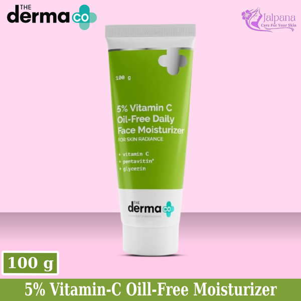 The Derma Co 5% Vitamin C Oil-Free Daily Face Moisturizer for Skin Radiance - 100g