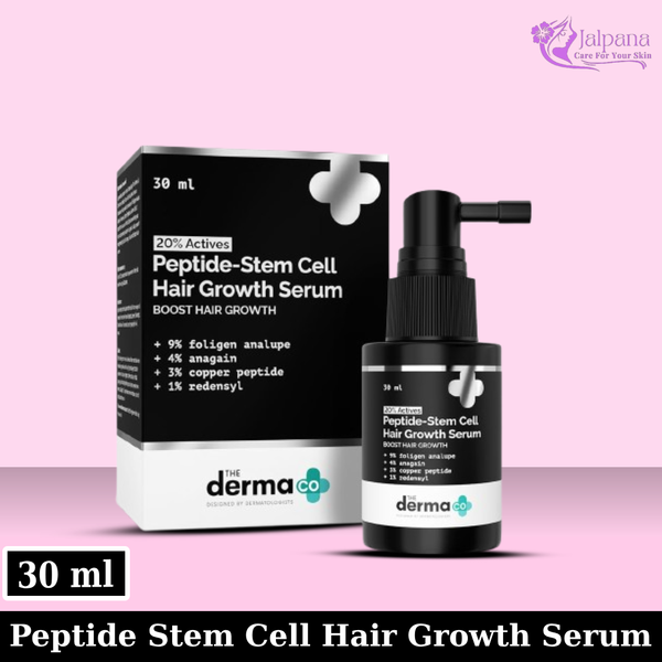 The Derma co 20% Actives Peptide-Stem Cell Hair Growth Serum with Foligen Analupe & Anagain For Hair Growth - 30 ml