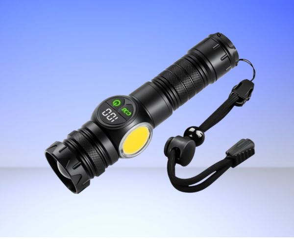 GearUP K60 Rechargeable Flashlight 10W COB + LED Torchlight