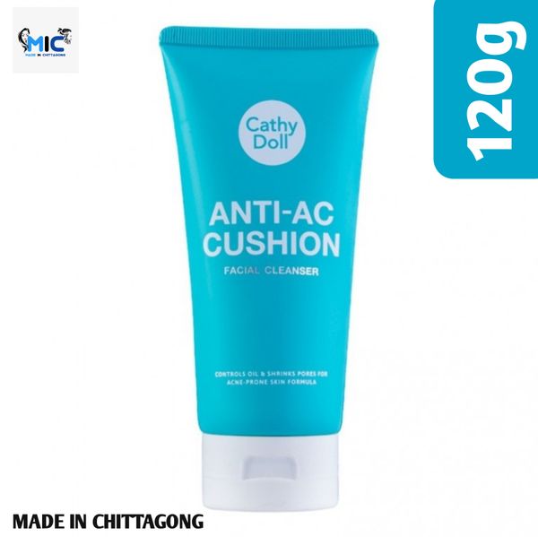 CATHY DOLL ANTI-ACNE CUSHION FACIAL FOAM CLEANSER 120ML
