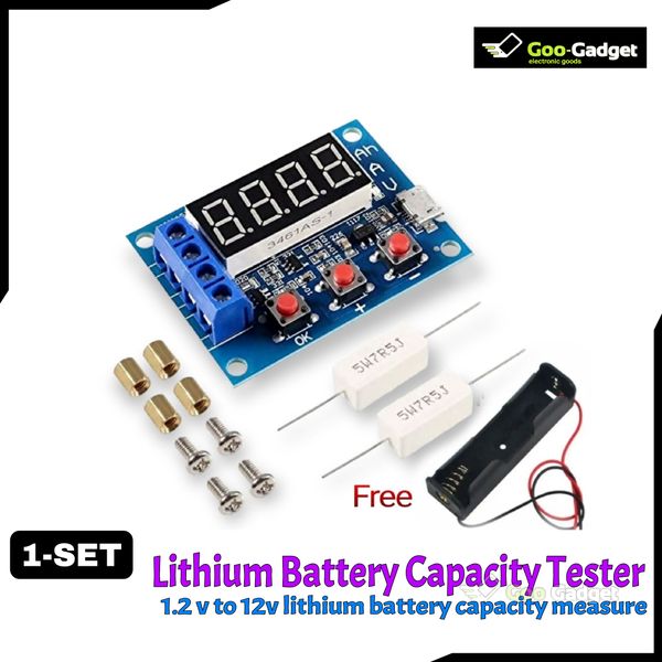 ZB2L3 Battery Capacity Tester | LED Digital Display for 1.2V to 12V 18650 Lithium Battery Testing