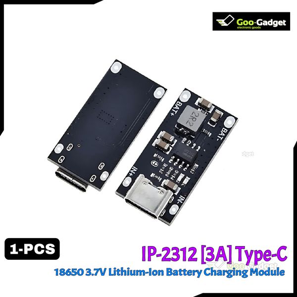 IP2312 QC 3.0 Type-C Fast Charging Board | 3A Lithium Battery 18650 Charging Module