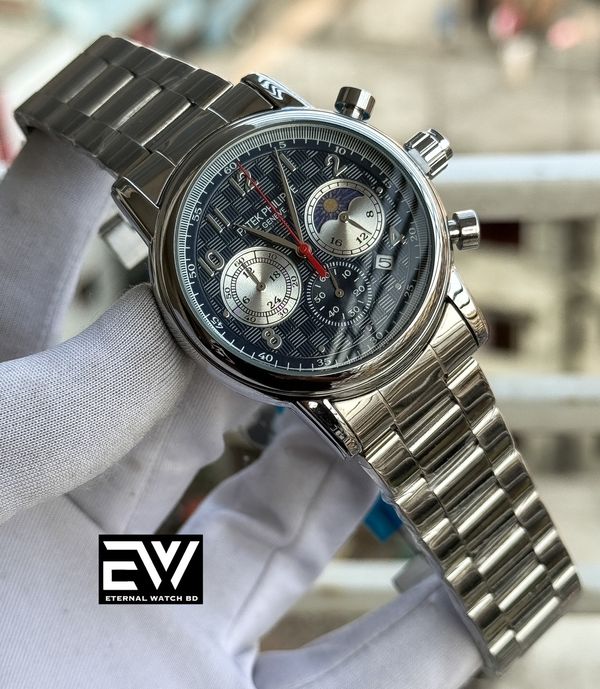 PATEK CHAIN CHRONO BLUE DIAL
