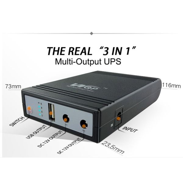 WGP Mini UPS for Router/Onu/CC Camera etc.