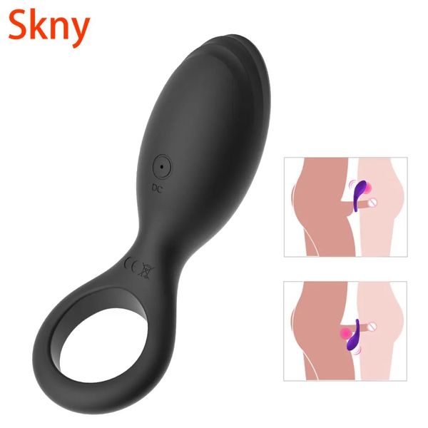 Penis Ring Vibrator Delay Ejaculation Male Masturbator Male Chastity Cock Rings Butt plug Clitoris Stimulator Aldult Sex Toy 18+