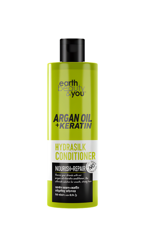 Earth Beauty & You Argan Oil+ Keratin Hydrasilk Conditioner 350ml . - Image 1