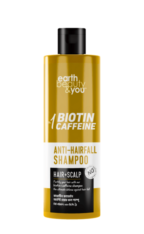 Earth beauty & you No 01 Biotin Caffeine Anti-Hairfall Shampoo 350ml - Image 1
