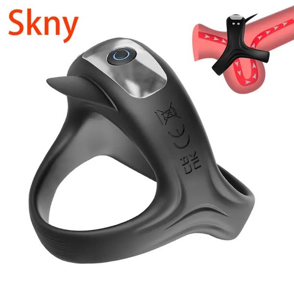 Cock Ring Vibrator Penis Delay Ejaculation Cockring for Man Cockring Longer Harder Penis Massager Adult Sex Toys 18+