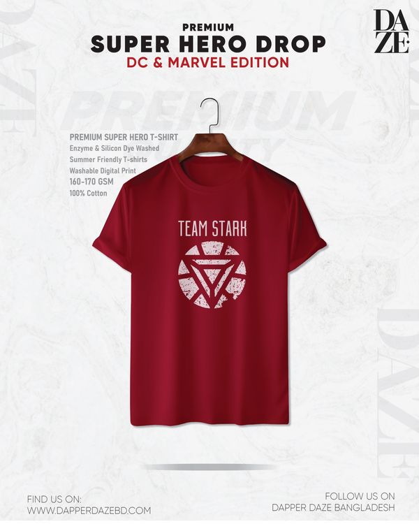 SH121 Super Hero Team Starh T-shirt