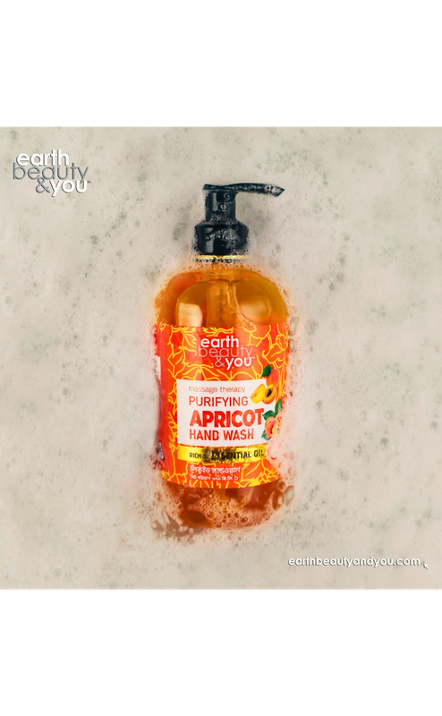 Earth Beauty & You Hand Wash Purifying Apricot Hand Wash -370ml - Image 2