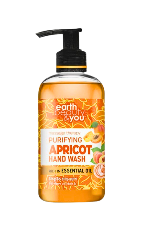 Earth Beauty & You Hand Wash Purifying Apricot Hand Wash -370ml - Image 1