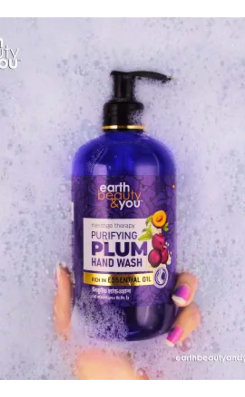 Earth Beauty & You Purifying Plum Hand Wash -370 ml - Image 2