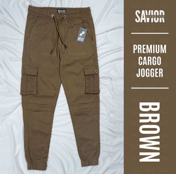 Brown Color Cargo Jogger – Rugged Fit & Utility