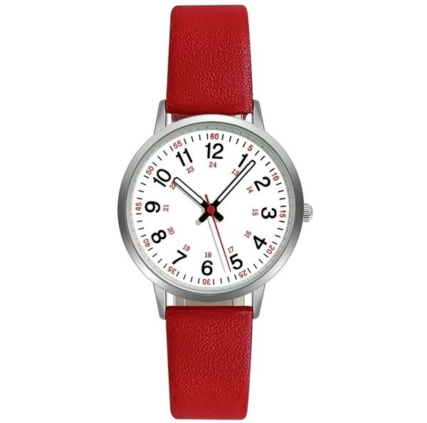 Women'S Watch Luminous Quartz Dial Digital Watch Pointer Glow Watch For Women And Girls Luxury Quartz Wristwatch Stainless Steel