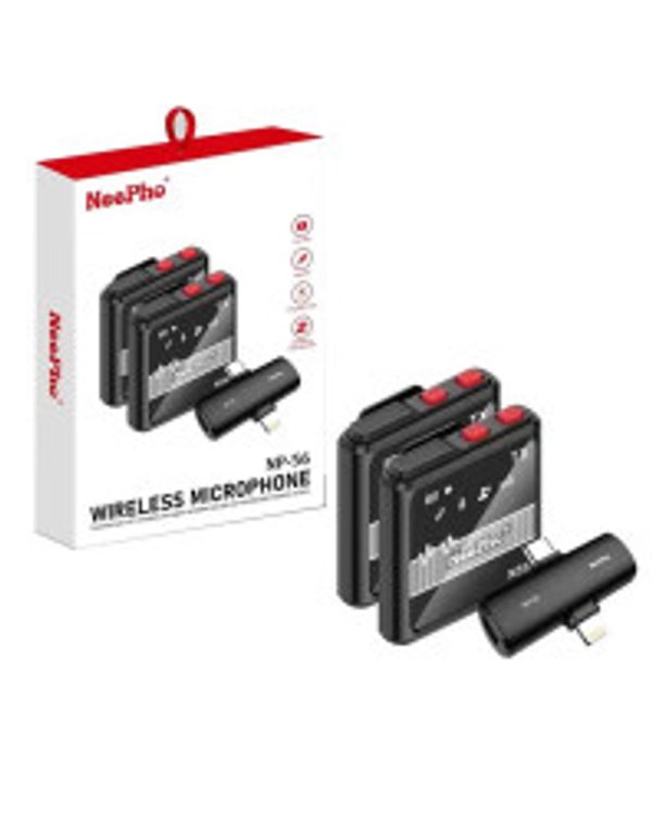 Neepho NP-56 Double Wireless Microphone With Noise Cancellation Mode