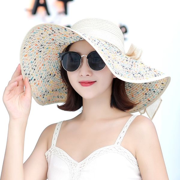 Beach Hat Cap|| Summer Women Big Size Foldable Sun Beach Hat Cap