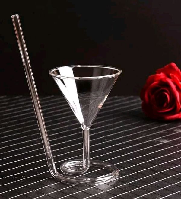 Spiral Straw Glass mug