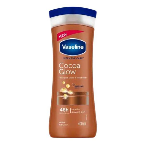 Vaseline Intensive Care Cocoa Glow Body Lotion With Pure Cocoa Butter For-Dry Skin – 400ml