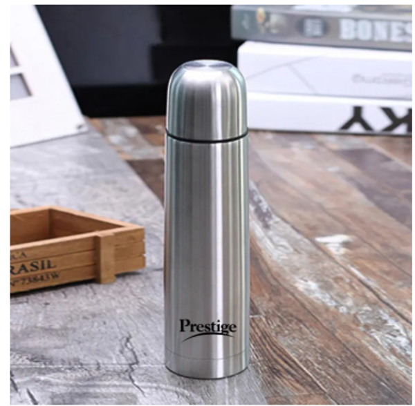 Prestige hot and cool Stainless Steel Flask, 500 ml, Silver