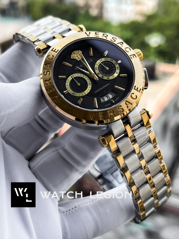 VERSACE CHAIN BLACK DIAL