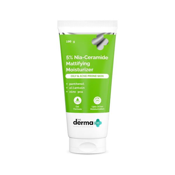The Derma Co. 5% Nia-Ceramide Mattifying Moisturizer – Oil-Free Hydration for Oily & Acne-Prone Skin