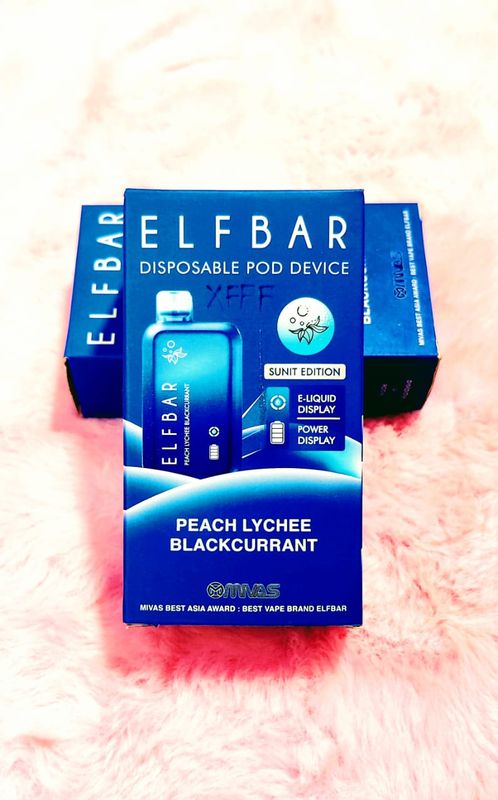Elf Bar BC10000 PEACH LYCHEE BLACKCURRANT 18mL 10000 Puffs 20mg