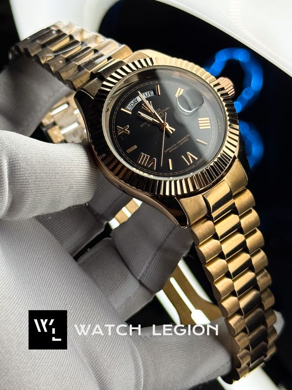 ROLEX DAY DATE ROSE GOLD - BLACK