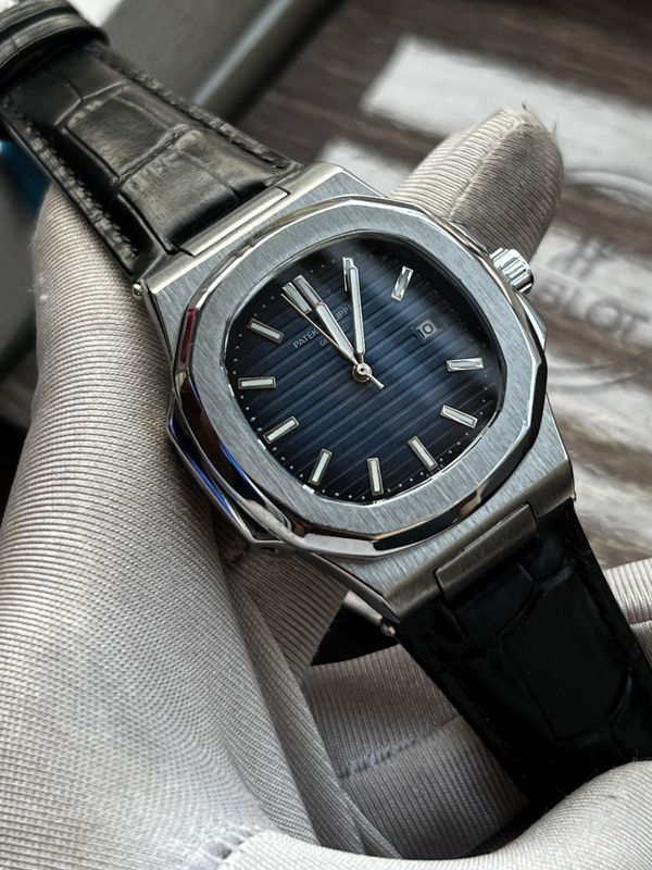 Patek Philippe Nautilus Blue Dial Black Belt AA