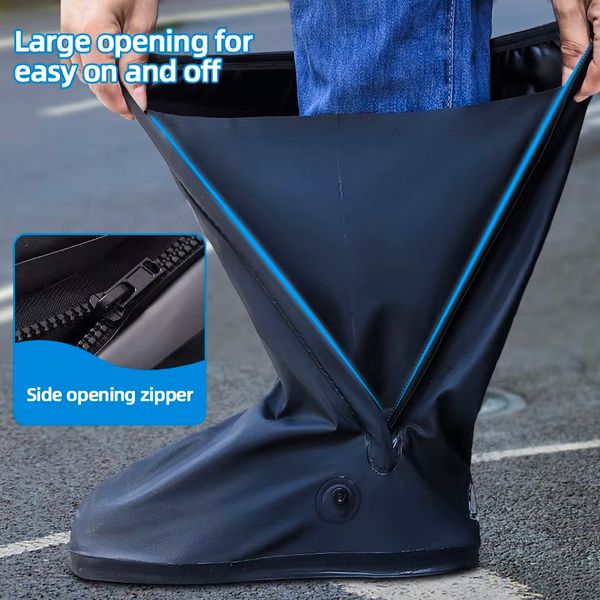 Shoe Rain Cover - Waterproof & Reusable Long Shoe Cover for Man & Women