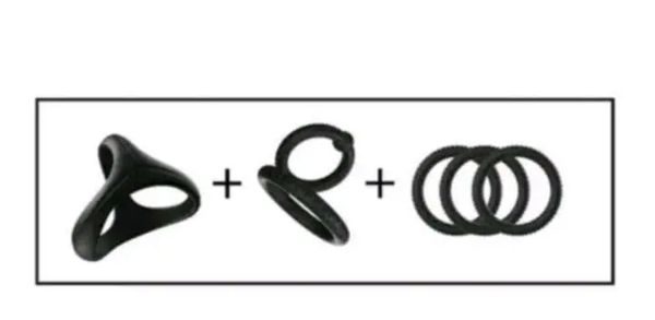 Premium Silicone Combination Cock Ring for Men - Image 5