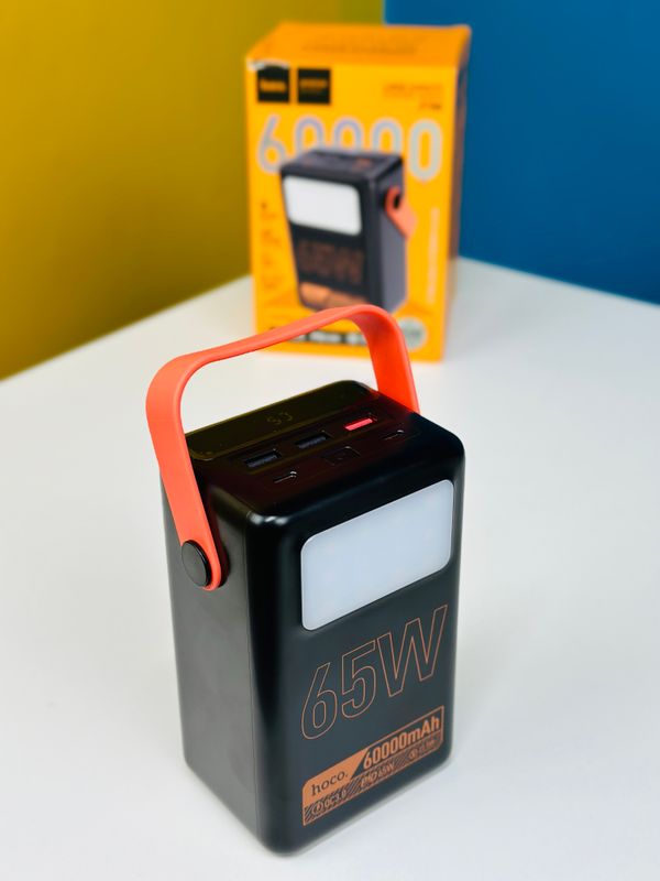 HOCO J110A Powerful PD65W Power Bank With LED Light 60000mAh