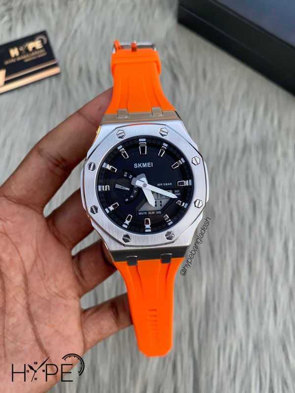 SKMEI dual time (Orange)