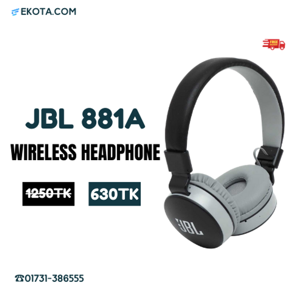 JBL 881A Wireless Headphones High Quality Bluetooth Headset