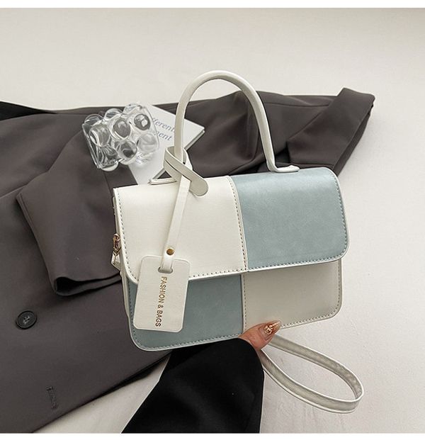 This year's fashion stitching texture handbag 2025 summer commuter western style shoulder messenger bag small square bag fashion