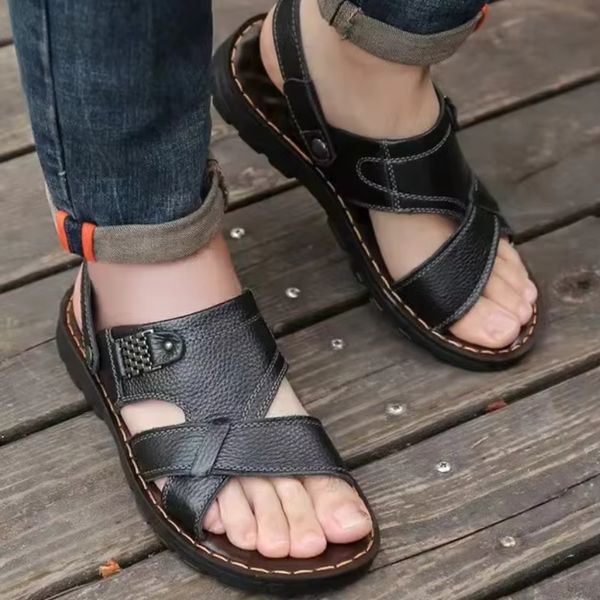 LEATHER SANDALS FOR MEN