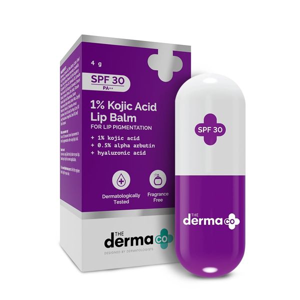 The derma co 1% Kojic acid lip balm | Spf 30 | (4gm)