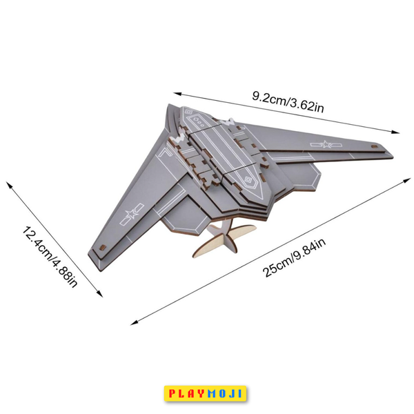 Northrop B-2 Spirit Stealth Bomber 3D Wooden Puzzle (Model)