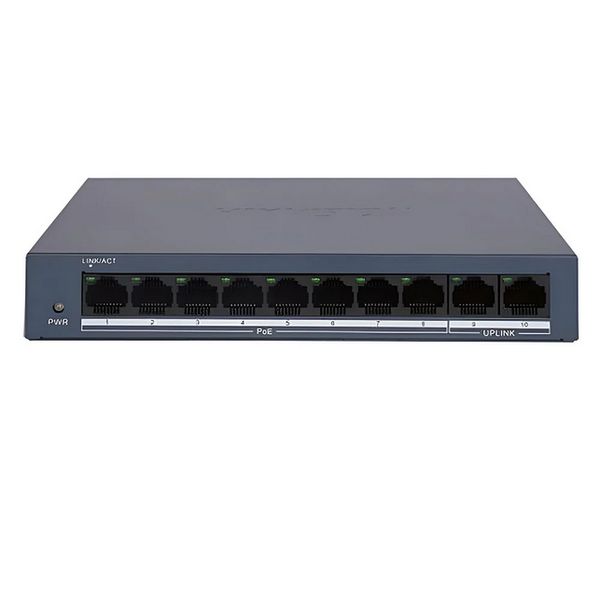 Hikvision DS-3E0110MP-E/M 8 Port PoE Switch 10/100Mbps + 2 Port 10/100Mbps Uplink 60W