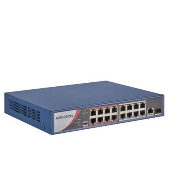 Hikvision DS-3E0318P-E/M 16 Port Fast Ethernet Unmanaged POE Switch