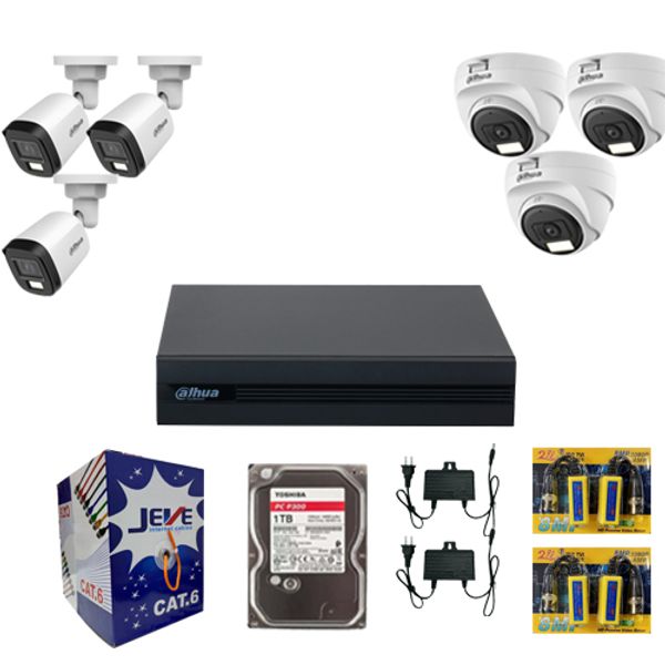 Dahua Full Color 6 CCTV Package
