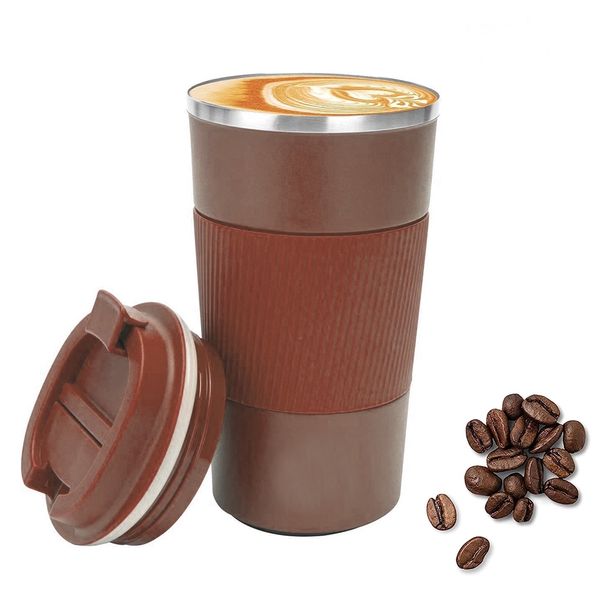 510ml SS Thermos Coffee Mug – CM-1756 Brown ( Old Model )
